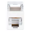 Intellinet 791304 Cat6a 10G ekranēts bezinstrumentu keystone modulis, melns