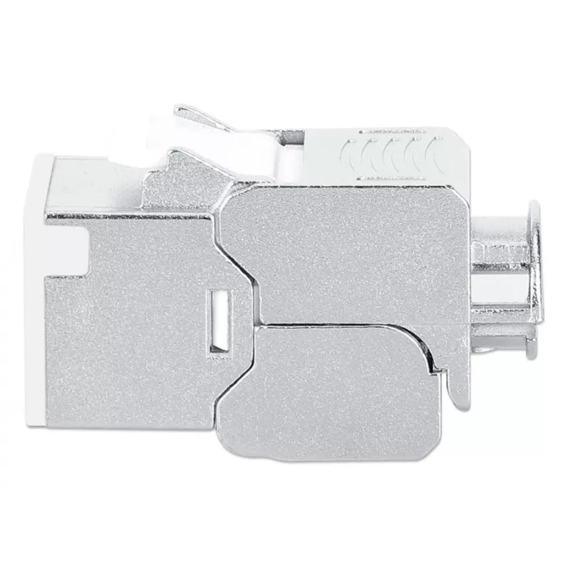 Intellinet 791304 Cat6a 10G ekranēts bezinstrumentu keystone modulis, melns