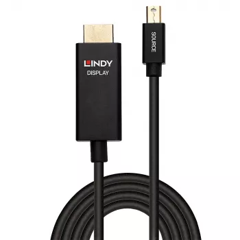 Lindy 0.5m Aktīvais Mini DisplayPort–HDMI kabelis ar HDR