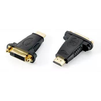 Equip HDMI–DVI-D Dual Link Adapter, DVI (24+1), HDMI A, Melns