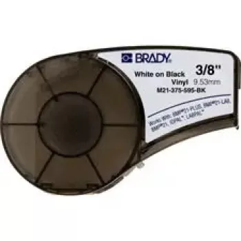 Pašlīmējošās vinila printera etiķetes Brady M21-375-595-BK, melnas