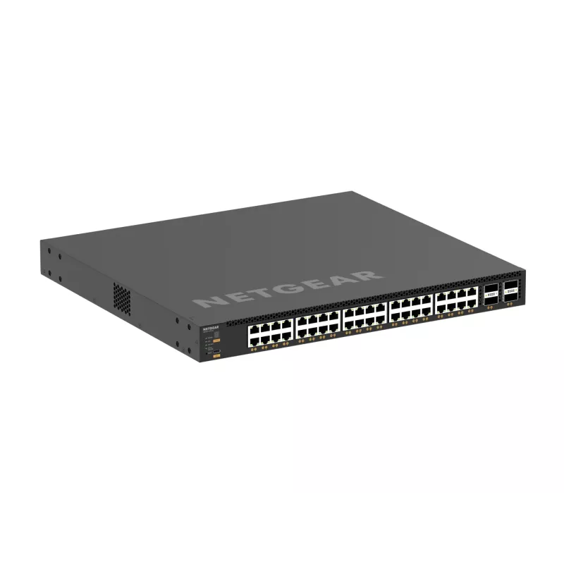 NETGEAR M4350-40X4C pārvaldāms L3 10G Ethernet (100/1000/10000) PoE slēdzis 1U melns