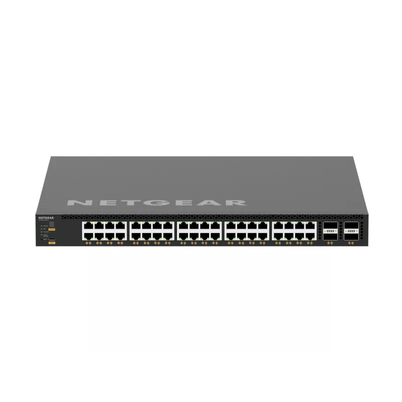 NETGEAR M4350-40X4C pārvaldāms L3 10G Ethernet (100/1000/10000) PoE slēdzis 1U melns