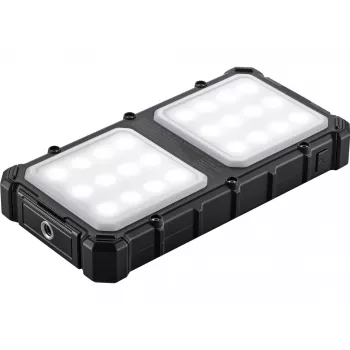 Sandberg Solar Powerbank CampLED 10000, 10000 mAh, Programmable Power Supply (PPS), 3.7 V, 15 W, Melns