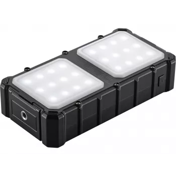 Sandberg Solar Powerbank CampLED 20000, 20000 mAh, PPS, 3.7 V, 15 W, Melns