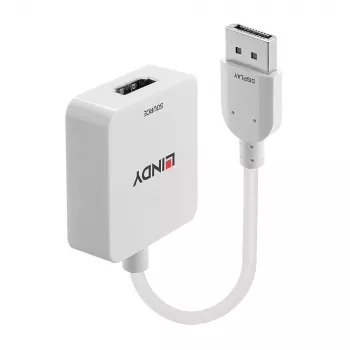 Lindy HDMI 18G uz DisplayPort 1.2 Pārveidotājs, 0.095 m, HDMI Type A (Standarta), DisplayPort, Sievišķais, Vīrišķais, Taisns