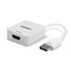 Lindy HDMI 18G uz DisplayPort 1.2 Pārveidotājs, 0.095 m, HDMI Type A (Standarta), DisplayPort, Sievišķais, Vīrišķais, Taisns