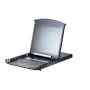 ATEN KL1108VN 8-portu Cat 5 divu sliežu LCD KVM pār IP slēdzis 48.3 cm (19 collas) Melns 1U