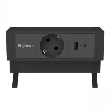 Fellowes 100137172 pagarinātājs 2 m 1 kontaktligzda Iekštelpām Melns