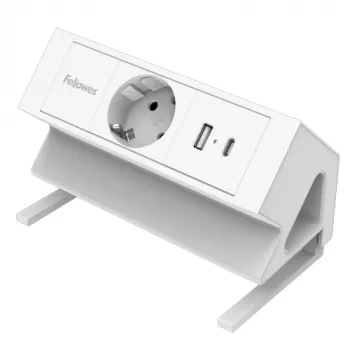 Fellowes 100137173 pagarinātājs 2 m 1 kontaktligzda Balts
