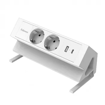 Fellowes 100137183 pagarinātājs 2 m 2 kontaktligzdas Balts