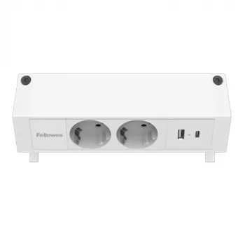 Fellowes 100137183 pagarinātājs 2 m 2 kontaktligzdas Balts