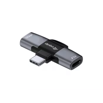 Adapteris USB-C OTG 2-in-1 EQUIP 133479 — 100W PD, 10Gbps, 1x USB-C uz 2x USB-C, pelēks