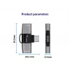 Adapteris USB-C OTG 2-in-1 EQUIP 133479 — 100W PD, 10Gbps, 1x USB-C uz 2x USB-C, pelēks