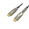 EQUIP HDMI 2.1 aktīvais optiskais kabelis 10 m — noņemams Type-D (Micro) + Type-A, 48 Gbit/s, 8K/60Hz