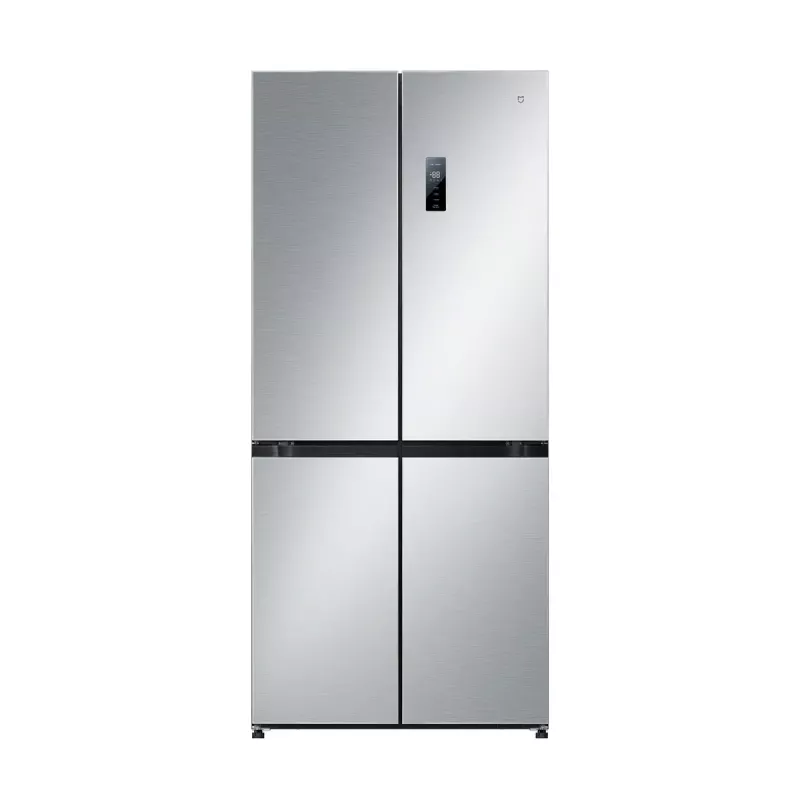 Brīvi stāvošs SxS ledusskapis Xiaomi Mijia Cross Door 502L — Kopā 502 L (Ledusskapis 326 L / Saldētava 176 L), No Frost, Energoklase E, Augstums 191,2 cm, 37 dB, Brushed Silver