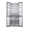 Brīvi stāvošs SxS ledusskapis Xiaomi Mijia Cross Door 502L — Kopā 502 L (Ledusskapis 326 L / Saldētava 176 L), No Frost, Energoklase E, Augstums 191,2 cm, 37 dB, Brushed Silver