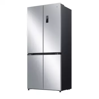Brīvi stāvošs SxS ledusskapis Xiaomi Mijia Cross Door 502L — Kopā 502 L (Ledusskapis 326 L / Saldētava 176 L), No Frost, Energoklase E, Augstums 191,2 cm, 37 dB, Brushed Silver