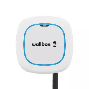 Wallbox Pulsar Max sienas lādētājs 22 kW, Wi‑Fi & Bluetooth, 5 m kabelis, IP54, IK10, balts