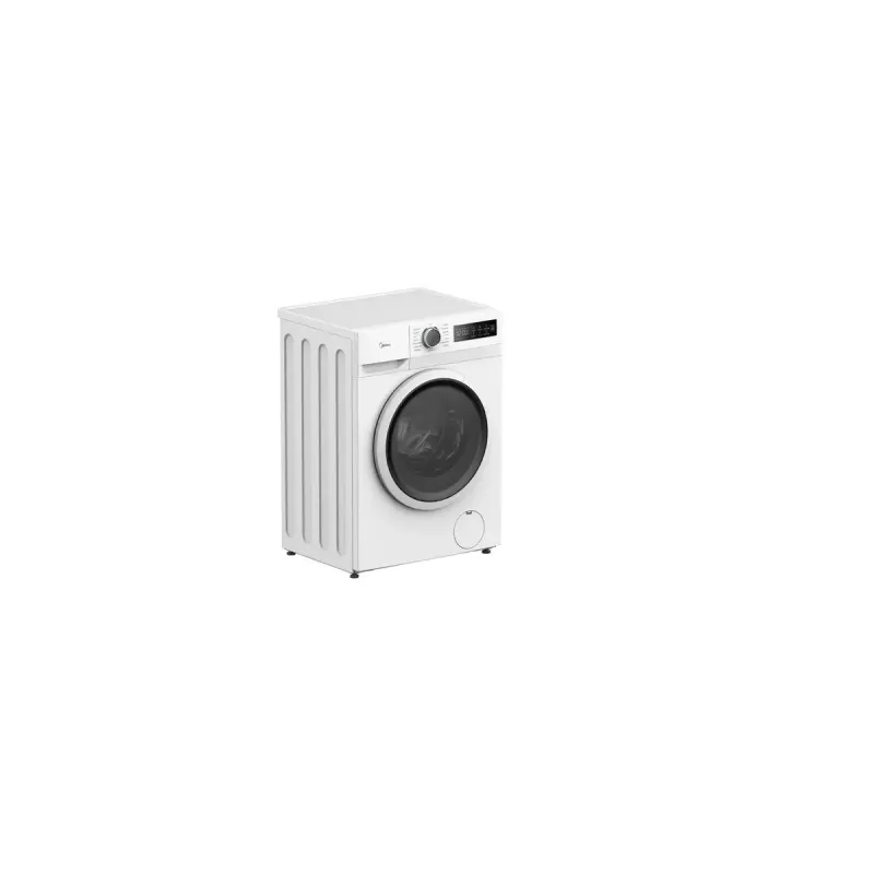 Midea MF110W80BA10/W-HR priekšējās ielādes veļas mašīna — 8 kg, 1400 apgr./min, A enerģija, LED displejs, tvaiks, 60×48 cm