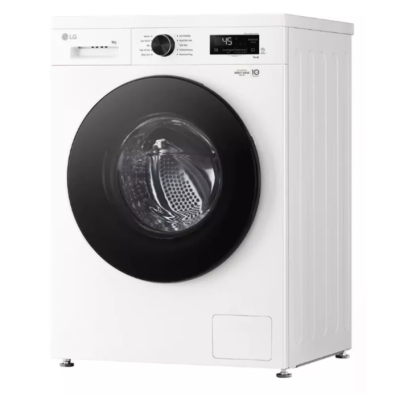 Veļas mazgājamā mašīna LG F4X1009NWB — 9 kg, 1310 apgr./min, A klase, balta