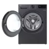 LG F4X5011TBB priekšējās ielādes veļas mazgājamā mašīna, 11 kg, melna