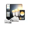 Philips Hue White Ambiance A60 E27 3 spuldzes komplekts | 6 W | Silts līdz vēss balts | Bluetooth, Zigbee