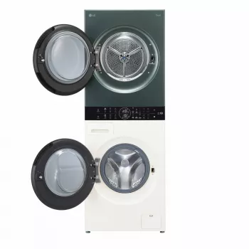 Veļas žāvētājs LG WT1210EGF brīvstāvošs priekšējās ielādes, 22 kg, 1400 RPM, Zaļš/Balts