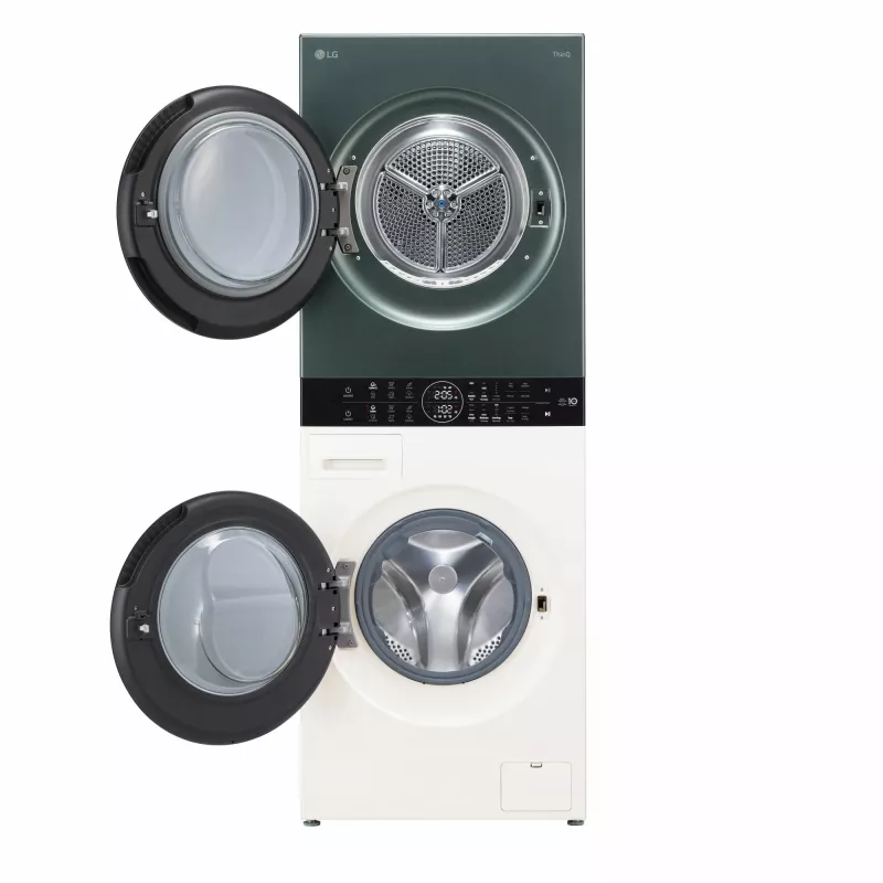 Veļas žāvētājs LG WT1210EGF brīvstāvošs priekšējās ielādes, 22 kg, 1400 RPM, Zaļš/Balts