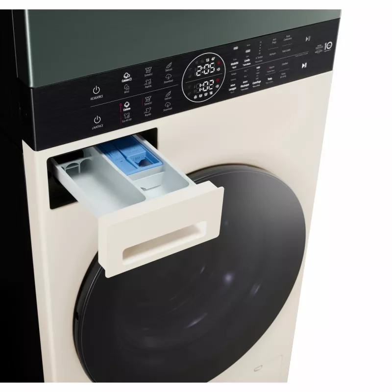 Veļas žāvētājs LG WT1210EGF brīvstāvošs priekšējās ielādes, 22 kg, 1400 RPM, Zaļš/Balts