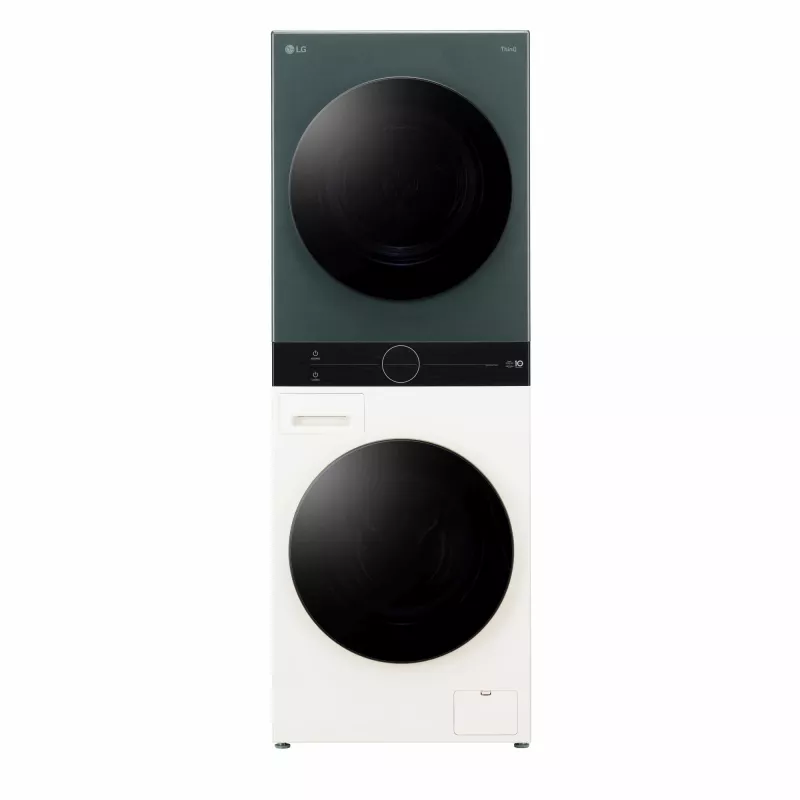 Veļas žāvētājs LG WT1210EGF brīvstāvošs priekšējās ielādes, 22 kg, 1400 RPM, Zaļš/Balts