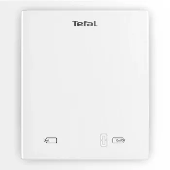 Virtuves elektroniskie svari Tefal Essential BC5504V0 — 5 kg, 1 g precizitāte, LCD displejs, balts