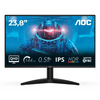 AOC B3 Q24B36X dators monitors 60.5 cm (23.8 colli) 2560 x 1440 pikseļi Quad HD LED Melns
