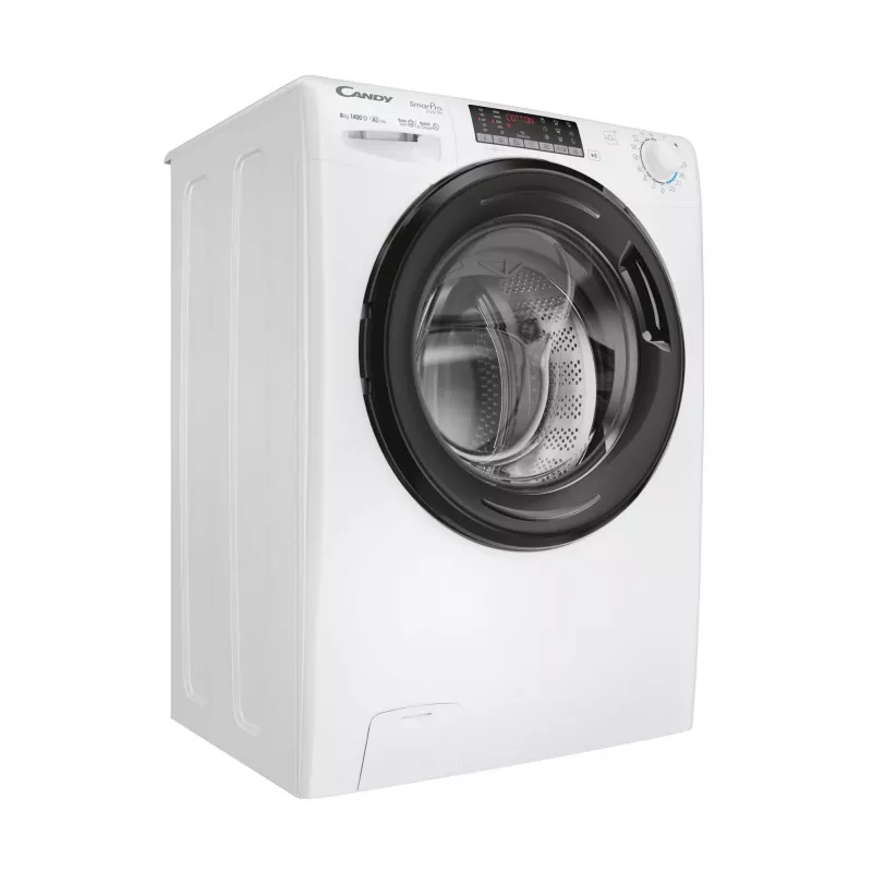 Candy Smart Pro Inverter CSO486TWMB6/1-S veļas mazgājamā mašīna, priekšējā ielāde, 8 kg, 1400 apgr./min, balta