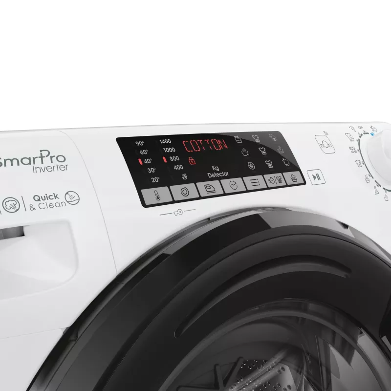Candy Smart Pro Inverter CSO486TWMB6/1-S veļas mazgājamā mašīna, priekšējā ielāde, 8 kg, 1400 apgr./min, balta