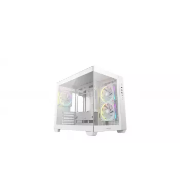 Korpuss DeepCool CG330 3F White — Mid-Tower ATX, balts