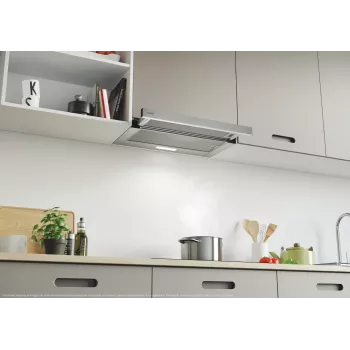 Candy CBT625/2X/1 Daļēji iebūvējams (izvelkamais) tvaika nosūcējs, nerūsējošais tērauds, 332.1 m³/h