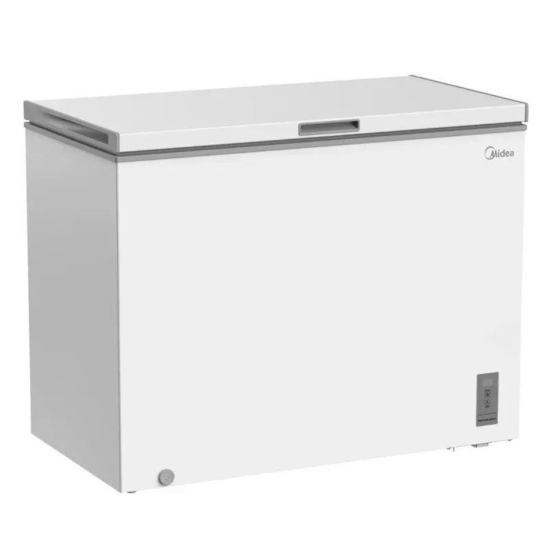 Saldētava Midea MDRC411FZE01 — brīvi stāvoša, 293 L, E energoklase, 14 kg/24h, balta