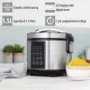 Multivārs Tristar RK-6132 — 1.5 L, 500 W, 7 automātiskās programmas, LCD, nerūsējošais tērauds/melns