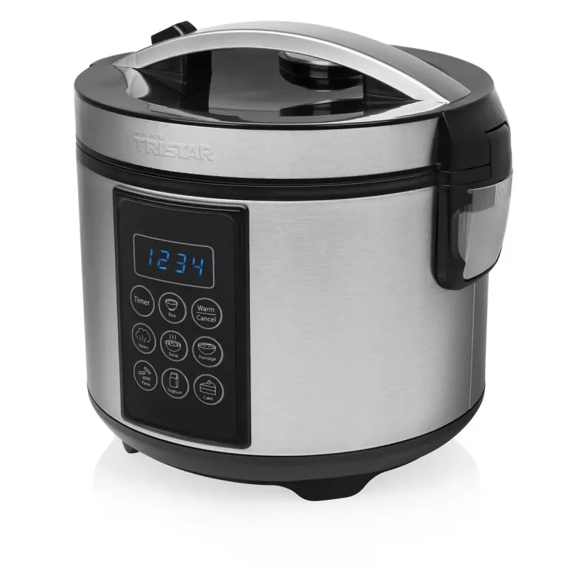 Multivārs Tristar RK-6132 — 1.5 L, 500 W, 7 automātiskās programmas, LCD, nerūsējošais tērauds/melns