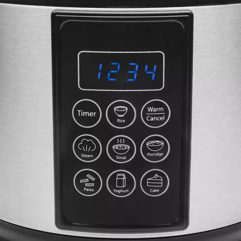 Multivārs Tristar RK-6132 — 1.5 L, 500 W, 7 automātiskās programmas, LCD, nerūsējošais tērauds/melns