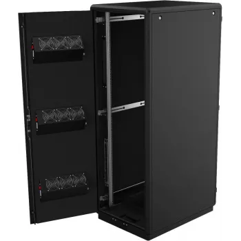 Lanview RDLAK26U758BL skaņu izolēts serveru skapis 26U