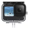 Telesin aizsargmaciņu komplekts GoPro Hero 12/11/10/9 – cietais ūdensnecaurlaidīgais korpuss un silikona pārvalks