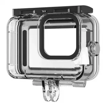 Telesin aizsargmaciņu komplekts GoPro Hero 12/11/10/9 – cietais ūdensnecaurlaidīgais korpuss un silikona pārvalks