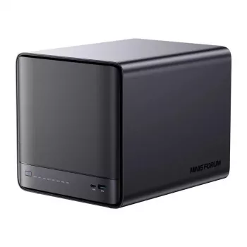 Mini-PC Minis Forum NAS N5 Pro AMD Ryzen AI 9 HX Pro 370, 32GB RAM, 128GB krātuve