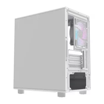 Darkflash DB330M White v2 datora korpuss ar trim iepriekš uzstādītiem ventilatoriem, micro-ATX/mATX atbalsts