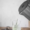 Elektriskā tējkanna GASTROBACK Design Cool Touch 1.5 L 2200 W, Nerūsējošais tērauds/Melns