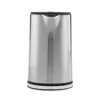 Elektriskā tējkanna GASTROBACK Design Cool Touch 1.5 L 2200 W, Nerūsējošais tērauds/Melns