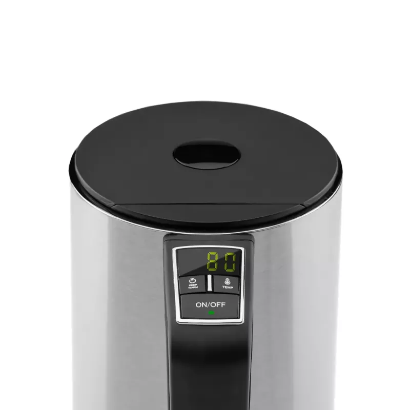 Elektriskā tējkanna GASTROBACK Design Cool Touch 1.5 L 2200 W, Nerūsējošais tērauds/Melns