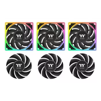 Thermaltake MAGCurve 360 Ultra AIO šķidruma dzesēšanas komplekts ar ARGB ventilatoriem, 360mm radiators, melns